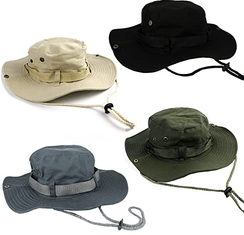 BEISIJIA Wide Brim Fishing Hats Sun UV Protection Outdoor Bucket Hat Windproof Boonie Hat Sun Hat for Men Women