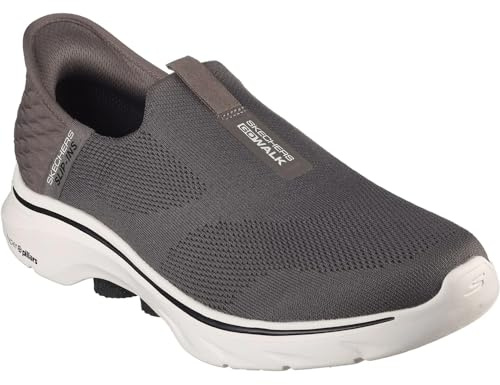 Skechers Go Walk 7-Easy on 2 Herren-Sneaker, Braun, 47.5 EU