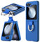 JETech Funda para Samsung Galaxy Z Flip 5 2023 con Anillo, Carcasa Protectora Anti-Arañazos Antigolpes Slim PC Dura (Azul Sea)