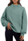 Trendy Queen Damen-Sweatshirts mit Rollkragenpullover, langärmelig, Kapuzenpullover, Tops, Herbstmode, Outfits 2025, Grün , M