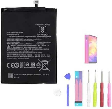 Aousavo BN4A Replacement Battery Compatible with Xiaomi Redmi Note 7 M1901F7C BN4A