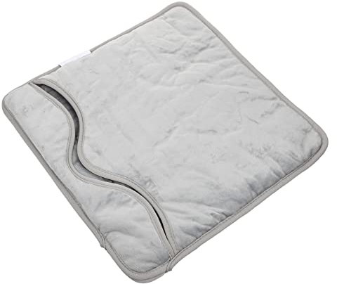 GLEAVI Electric Heating Foot Mat UK Plug 240v Portable Washable Heater Cushion for Winter Silver Grey Single-Person Foot Warmer Mat