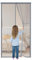 Magnet Fliegengitter Tür 95x200cm,Moskitonetz Tür,Insektenschutz Vorhang Balkontür,Fliegenvorhang Schiebetür,Automatisch Verschließen, Klebemontage Ohne Bohren,Grau