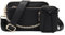 UTO Umhängetasche Damen Klein mit Abnehmbarer Münzbeutel Kunstleder Crossbody Bag Tasche für Frauen Handtasche Damen Umhängetasche PU Leder Bautasche Schultertasche Schwarz