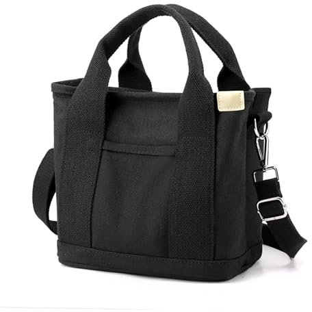 DragonX2 Casual Tragetasche Tote Beutel Henkeltasche Canvas Tote Bag Mit Fächern Großem Fassungsvermögen Geeignet für Freizeit, Shopping Und Arbeit