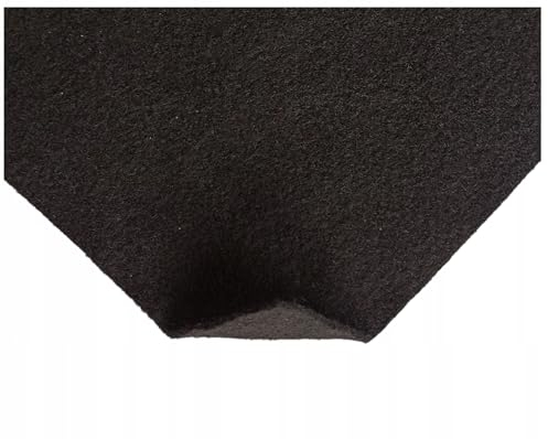 TAPHICEROS Filzstoff | Schwarz, 100cm x 150cm 2mm | Nadelfilz Superflex | Bespannstoff aus Filz | Meterware | Innenraumverkleidung Bezugsstoff Bastefilz für DIY Auto Box Liner