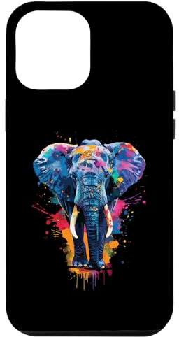 iPhone 12 Pro Max Elephant Colorful Case