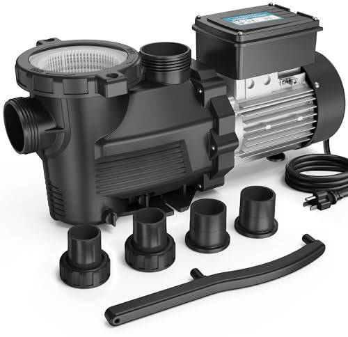 VIDAPOOL - Built-in Ground Pool Pump High Flow Self Pressing (Double Speed, 1.5 HP, 4750 GPH, 115V)