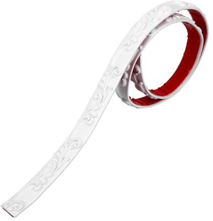 Housoutil 1 Rolle Zierstreifen Für Klempner Selbstklebende Zierleisten Dichtungsstreifen Wandleisten Autoaufkleber Laminat Reisespiegel Eckleisten Zierleisten Tapeten Täfelungen