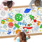 AYESY Papier-Tischdecke zum Ausmalen, 183 x 76cm Motiv Weltraum Riesige DIY Papier Tischdecke Kreative Kinderbeschäftigung für Kinder Spiele Und Aktivitäten Mal Mich Bunt