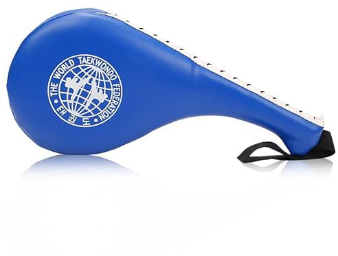 Taekwondo Pad,Kickboxing Colpire Bersaglio, Pad Bersaglio Tae Kwon Do Karate Kickboxing Training,Taekwondo Double Kick Strike Pad Bersaglio Karate Kickboxing per Bambini Giovani Adulti (Blu)