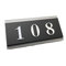 Numero Maison,Plaque Maison Personnalisée Numéro de maison de signe de porte de style de 9X18cm, numéro de porte de panneaux de porte d'appartement faits sur commande de villa n'importe quelle lettre(