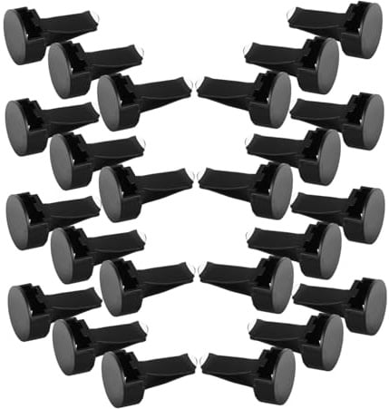 POPETPOP 30 Stück Runde Autovasen Lüftungsschlitzclips aus Metall und Kunststoff Sicherer Sitz Kompatibel mit Meisten Autolüftungsdiffusor Clips für Sommerstimmung