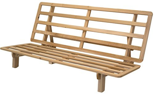 Futon-Sofa, faltbar, nur Gestell Queen helles holz