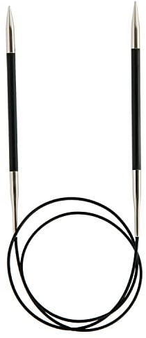 KnitPro Rundstricknadeln 80cm, 3,00mm Karbonz: Knitting Pins: Circular: Fixed: 80cm x 3.00mm, Karbon/Messing, Black, 80cm x 3mm