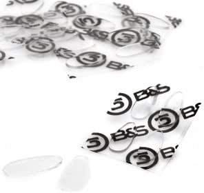 2 Paar (4 Stück) Nasenpads zum Aufkleben aus Silikon - 4 Größen - Höhe 0,7mm (13mm)