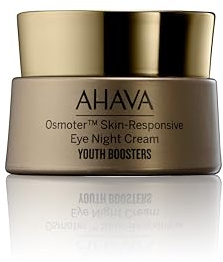 AHAVA Osmoter Skin-Responsive Eye Night Cream - Youth-boosting intense overnight treatment with patented Smartium, lessen dark circles & promote eye zone luminosity, resets the look of eyes, 0.5 Fl.Oz