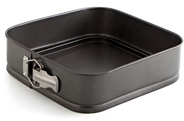Quid Sweet Grey Molde Cuadrado Desmontable Acero Pintado 24cm Acero Carbonatado Apto Horno Antiadherente