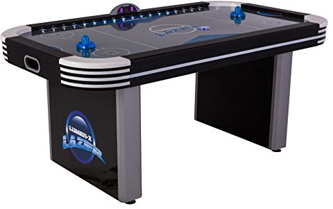 Triumph Lumen-X Lazer Air Hockey Table – 72 Full-Size LED Light-Up Air Hockey with Glowing Puck, Illuminated Strikers & Electronic Scoring – Arcade-Style Game for Family Fun & Game Rooms