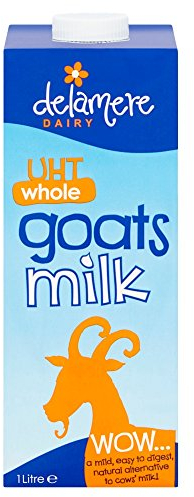 Delamere Dairy Uht Whole Goats Milk 1 Litre (Pack of 6)