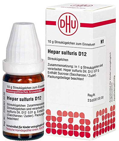 DHU Hepar sulfuris D12 Streukügelchen, 10 g Globuli