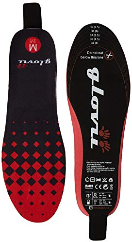 Glovii Solette Termoattivi Batteria Riscaldati, Telecomando, Taglie M, L (35-40)