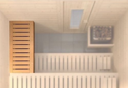 Weka Sauna Querliege Größe 3 für Saunatiefe 194/198 cm