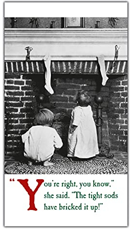 On The Ceiling Christmas Funny Christmas Card, Blank, Xmas Card Blank, Generic, Rude Christmas Cards,Multi,130x235mm
