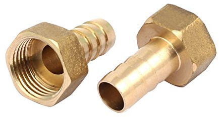 Sourcingmap® 1/robinet tressé Filetage femelle 12 mm Tuyau cannelé Raccord de tube Coupler connecteur adaptateur 2 pcs