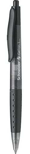 Schneider 3 Stück Kugelschreiber Gel Gelschreiber Gelion 1 schwarz 04 mm