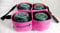 Stevens 4 Bowl Carrier Crown Green Short Mat Lawn Bowls (Pink)