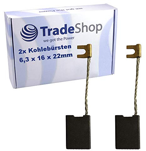 2x Kohlebürsten Motorkohlen Kohlen 6,3x16x22mm für Bosch Elektro-Werkzeuge Nassschleifer Abbruchhammer Winkelschleifer Hammerbohrer Stemmhammer