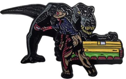 Fanattik - Jurassic Park-Pin Badge-Alan & T-Rex