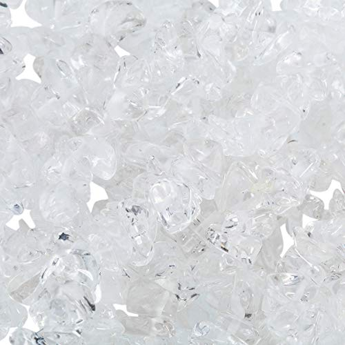 KYEYGWO Bergkristall Unregelmäßig Edelsteine Lose Perlen Strang, Getrommelt Stein Chip Kristall Trommelsteine für Schmuckherstellung und DIY Handgefertigt Craft, 83.8cm