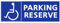 Panneau Rigide Handicapé - Personne à mobilité réduite Parking handicapés 2 Places réservées fomrat rectangulaire 10x30cm épaisseur 3mm