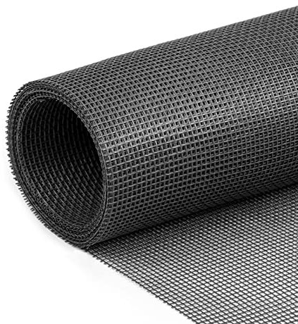 fowong Moustiquaire Fenêtre de Remplacement, Filet 250x120cm DIY Super Durable, Maille Moustiquaire Protection Contre Insecte Moustique pour Porte, Résistant aux UV, Lavable & Indéchirable, Gris