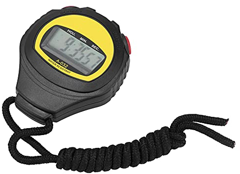 Cyrank Digital Sport Stoppuhr Timer,Handheld Digital Stoppuhr Timer,Sport Stoppuhren Mit Wecker,Countdown Uhr Stoppuhr Sport,Kalender,Woche,Für Trainer,Schiedsrichter,Basketball,Laufen,Schwimmen