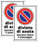 Cartello proprietà privata – Cartelli stradali: Divieto di sosta – Lasciare libero il passaggio! - Plastica (20x30 cm) 2 Pezzi