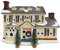 Fenteer Weihnachten Schneedorf LED Ornamente Statue Kunst Landschaft Dekoration Geschenke Das Ferienhaus für Schlafzimmer Höfe Frauen, 25x14,5x16cm