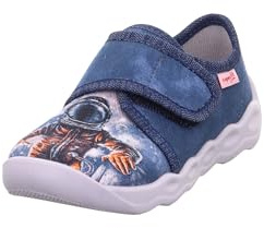 Superfit Jungen Bubble Hausschuhe, Blau Mehrfarbig 8000, 32 EU