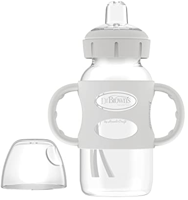 Dr. Brown's Milestones Weithals-Schnabelflasche, Grau