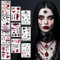 Tatouage Halloween pour Visage，10 Feuilles Cicatrice Araignée Tatouages, Deguisement Halloween Femme Homme Fille Garcon Ephemere Stickers, Adulte Enfant Cosplay Zombie Vimpire Costume Accessoires