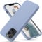 OitiYaa Liquid Silicone Case Compatible with iPhone 13 Pro Case,Full Body Protection,Ultra Slim Shockproof Phone Case with Soft Anti-Scratch Microfiber Lining,6.1 inch, Sierra Blue