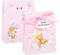 50pz Scatoline Bomboniere Battesimo Portaconfetti Nascita Bambina con Bigliettini Nastro Scatole Carta Regalo Orsetto Rosa Bimba Decorazione Confetti per Festa Battesimo Nascita Compleanno
