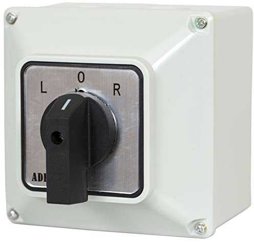 Universal-Nockenschalter L-0-R Drehschalter im Gehäuse 16A 230/400V 3 Phasen 3 Positionen IP65