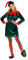 FeMereina Unisex Herren Elfenkostüm Erwachsene Deluxe Santa Cosplay Anzug Weihnachten Kostüm Elf Santa Helper Kostüm Grün Cosplay Party für Frauen, Damen-Stil 2, X-Large