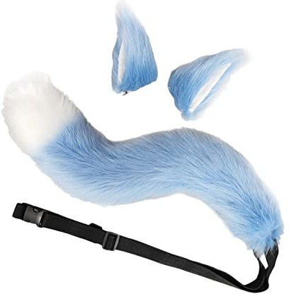 harayaa Fuchsohren Und für Unisex Katzenohr Haarspange für Prom Performance, Blau