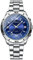 JewelryWe Herren Uhren Analog Quarz 30M Wasserdicht Armbanduhr Klassisch Römische Ziffern Edelstahl Armband Partner Freundschaft Uhr mit Leuchtend Zeiger und Uhrenwerkzeug Blau