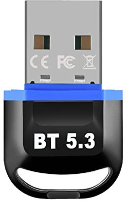 Augnongly Adaptador USB Bluetooth para PC Dongle USB Bluetooth 5.3 Conector Bluetooth Receptor Memoria USB para ordenador