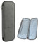 JOZEA Knitting Needles Case, Empty Zipper Storage Organizer Bag with Web Pockets for Various Knitting Needles, Knitting Accessories, Grey